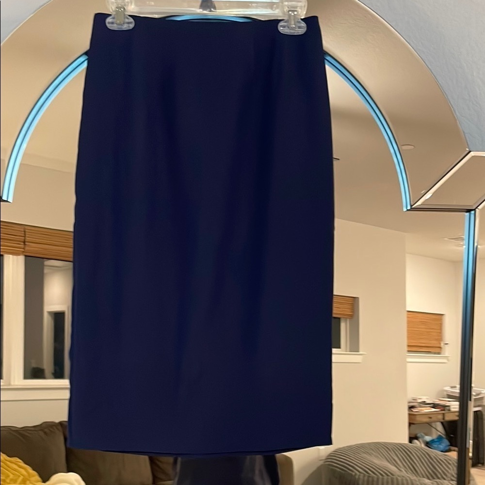 Lulu's Blue Knee-Length Pencil Skirt for Work
